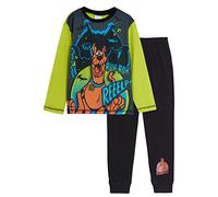Scooby Doo Conjunto de pijama para niños y niñas, 2 piezas de longitud completa, Azul Marino / Negro, 4-5 Años