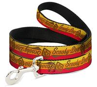 Buckle-Down Correa para perro Scooby Doo Script Sd Icon Stripe Amarillo, Naranja, Rojo, Marrón Disponible en Diferentes Longitudes y Anchos para Perros y Gatos Pequeños, Medianos y Grandes