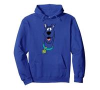 Scooby-Doo Happy Face Sudadera con Capucha, Unisex para Adultos, Azul Real, L