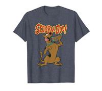Scooby Doo Let's Eat Sandwich Camiseta, Hombre, Azul Jaspeado, L