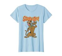 Scooby Doo Let's Eat Sandwich Camiseta, Mujer, Azul Bebé, 3XL