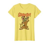 Scooby Doo Let's Eat Sandwich Camiseta, Mujer, Limón, L