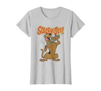 Scooby Doo Let's Eat Sandwich Camiseta, Mujer, Plata, 3XL