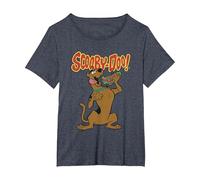 Scooby Doo Let's Eat Sandwich Camiseta, Mujer Tallas Grandes, Azul Jaspeado, 3XL Grande