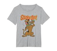 Scooby Doo Let's Eat Sandwich Camiseta, Mujer Tallas Grandes, Gris Jaspeado, 3XL Grande