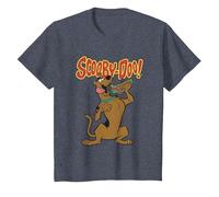 Scooby Doo Let's Eat Sandwich Camiseta, Niños, Azul Jaspeado, 3 años