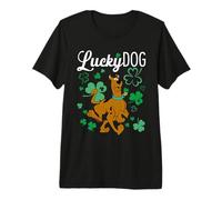 Scooby-Doo Lucky Dog Shamrocks Camiseta Premium