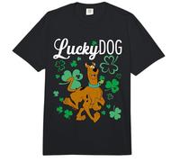 Scooby-Doo Lucky Dog Shamrocks Comfort Colors Adult Heavyweight T-Shirt