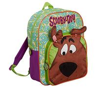 Scooby Doo - Mochila grande para niños, mochila escolar de viaje con soporte para bebidas, Green, Talla única, Mochila