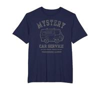 Scooby Doo Mystery Car Service Camiseta, Hombre Tallas Grandes, Azul Marino, 4X Alto