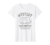 Scooby Doo Mystery Car Service Camiseta, Mujer, Blanco, L