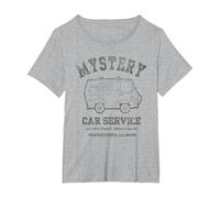 Scooby Doo Mystery Car Service Camiseta, Mujer Tallas Grandes, Gris Jaspeado, 1XL Grande