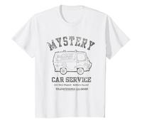 Scooby Doo Mystery Car Service Camiseta, Niños, Blanco, 4 años