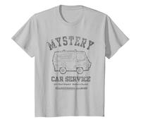 Scooby Doo Mystery Car Service Camiseta, Niños, Plata, 4 años