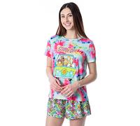 Scooby-Doo Mystery Machine - Pijama corto para mujer, diseño de teñido anudado, Multicolor, M