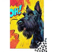 Scooby Doo Paquete Perro Pop Art Rompecabezas Cartón Reciclado 1000 Piezas, Alivio Estrés Familiar, Decoración Pared, Diversión Vacacional 38x26cm/1000pcs