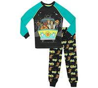 Scooby-Doo! Pijama para Niños Ajuste Ceñido Multicolor 10-11 Años