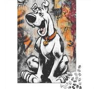 Scooby-Doo Puzzles Adultos 1000 Piezas Juego De Rompecabezas para Decoración del Hogar EduGatoional Game Cumpleaños Stress Relief 1000pcs (75x50cm)