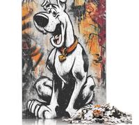 Scooby-Doo Puzzles para Adultos 500 Piezas Juego De Rompecabezas Juegos EduGatoivos Cumpleaños para Decoración del Hogar Stress Relief 500pcs (52x38cm)