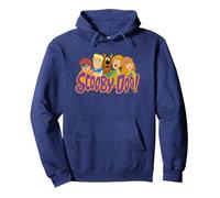 Scooby-Doo Scooby Gang Sudadera con Capucha, Unisex para Adultos, Azul Marino, S