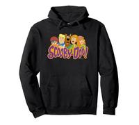 Scooby-Doo Scooby Gang Sudadera con Capucha, Unisex para Adultos, Negro, L