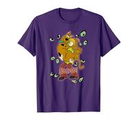 Scooby-Doo Shaggy Being Watched Camiseta, Hombre, Morado, S