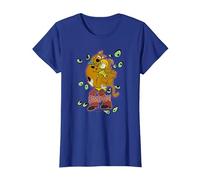 Scooby-Doo Shaggy Being Watched Camiseta, Mujer, Azul Real, 3XL
