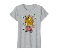 Scooby-Doo Shaggy Being Watched Camiseta, Mujer, Gris Jaspeado, S