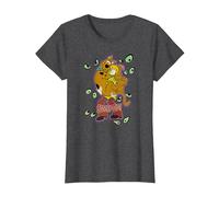 Scooby-Doo Shaggy Being Watched Camiseta, Mujer, Jaspeado Oscuro, 3XL