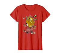 Scooby-Doo Shaggy Being Watched Camiseta, Mujer, Rojo, S