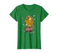 Scooby-Doo Shaggy Being Watched Camiseta, Mujer, Verde Kelly, XXL
