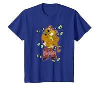 Scooby-Doo Shaggy Being Watched Camiseta, Niños, Azul Real, 4 años