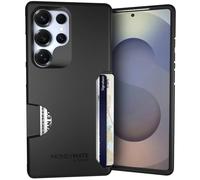 Scooch® Moneymate - Funda para Samsung Galaxy S25 Ultra con Tarjetero, con Ranura Oculta para Tarjetas y protección para 4 Tarjetas, protección contra caídas de 10 pies, Color Negro