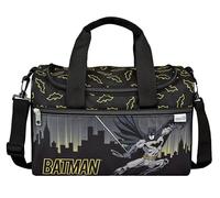 Scooli - Batman Bolsa de Deporte para niños - 23 x 35 x 16 cm - Compartimento Principal Espacioso - Correa de Hombro Ajustable - Accesorio Escolar - Bolso Bandolera