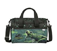 Scooli - Bolsa de Deporte Infantil Jurassic World - Amplio Compartimento Principal - Bandolera Ajustable - Diseño de Dinosaurio - Resistente