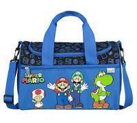 Scooli - Bolsa de deporte infantil Super Mario - 23 x 35 x 16 cm - compartimento principal espacioso - bandolera ajustable - accesorios para el colegio - bandolera