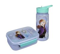 Scooli- Disney Set Snack Box&Drinking Bottle, Color Turquesa, Frozen (Undercover GmbH FRVX9864)