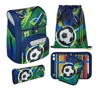 Scooli EasyStart Juego de mochilas escolares 5 piezas verde