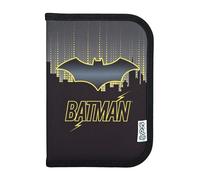 Scooli - Estuche Escolar Relleno Batman - Estuche con lápices y Accesorios Ideal para el Colegio, el Tiempo Libre y los Viajes - A Partir de 6 años
