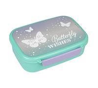 Scooli - Fiambrera Butterfly Wishes - Con inserto extraíble - Fiambrera para guardería - Sandwichera Escuela - Fiambrera de plástico sin BPA