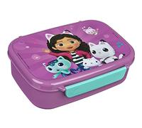 Scooli Fiambrera para niños con inserto extraíble - Gabby's Dollhouse - Fiambrera para jardín de infantes - Sandwichera Escuela - Fiambrera de plástico sin BPA - Sandwichera - Fiambrera - Fiambrera -