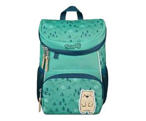 Scooli Mini-Me Nursery Backpack - Ergonomic Backpack for Children, with Removable Chest Strap, 8 L, for Girls and Boys (Bobby Bear), Green”