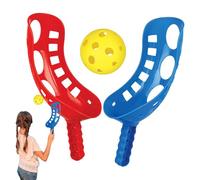 Scoop Ball Game - Educational Scoop and Ball Racket Game For Active Play | Kids Shovel and Balls Throwing Games Mini Hockey Puck Set For Beach Lawn Yard Garden