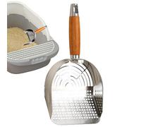 Scoop DE LISCURA DE Acero Inoxidable, Catada de para Gatos - Arrendamiento rápido Cat Box Scoop Pooper Scooper - Gattenos Pooper LIBETER Templado DE LA Lanza DE Alta Fuerza para Casas DE Peto DE CASA