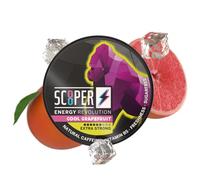 SCOOPER Energy 1 x Cool Pomelo Xtra Strong | 80 mg de cafeína por bolsa | 12 bolsas por lata | Sin azúcar y vegano | alternativa de bebidas energéticas