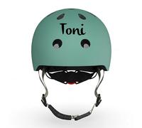 Scoot and Ride Casco Infantil XXS Bosque - Ligero & Ajustable con luz LED de Seguridad - para niños de 1 a 5 años - Personalizado con Nombre