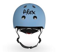 Scoot and Ride Casco S Acero - Ligero & Seguro - con Cierre magnético & ventilación - para niños - Personalizado con Nombre