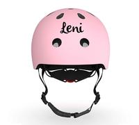 Scoot and Ride Casco S Rosa - Ligero & Seguro - con Cierre magnético & ventilación - para niños - Personalizado con Nombre