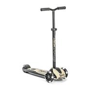 Scoot and Ride Highwaykick 5 Ceniza - Manillar Regulable en Altura y soporta hasta 80 kg - Patinete Infantil a Partir de 5 años - Personalizado con Nombre