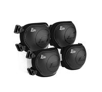 Scoot and Ride Set de Protecciones XXS Negro/Ceniza - Ajustable y Ligero - para niños de 1 a 5 años - Personalizado con Nombre